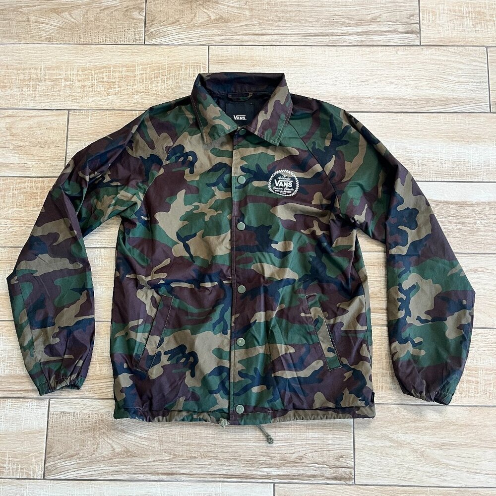 Mens Vans Green Camouflage Jacket - S